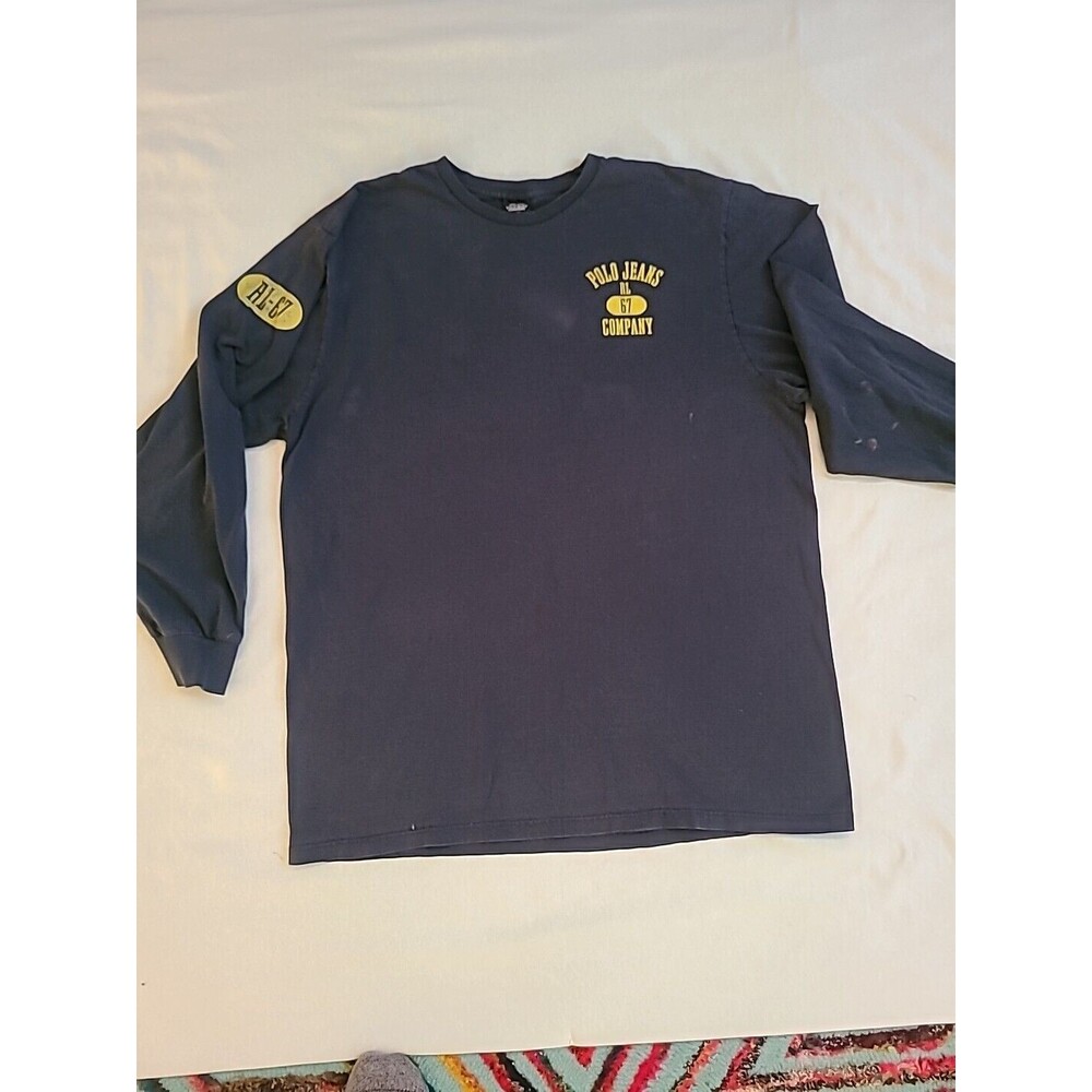Men’s VTG Polo Jeans Company Ralph Lauren Long Sleeve T-Shirt Size Large